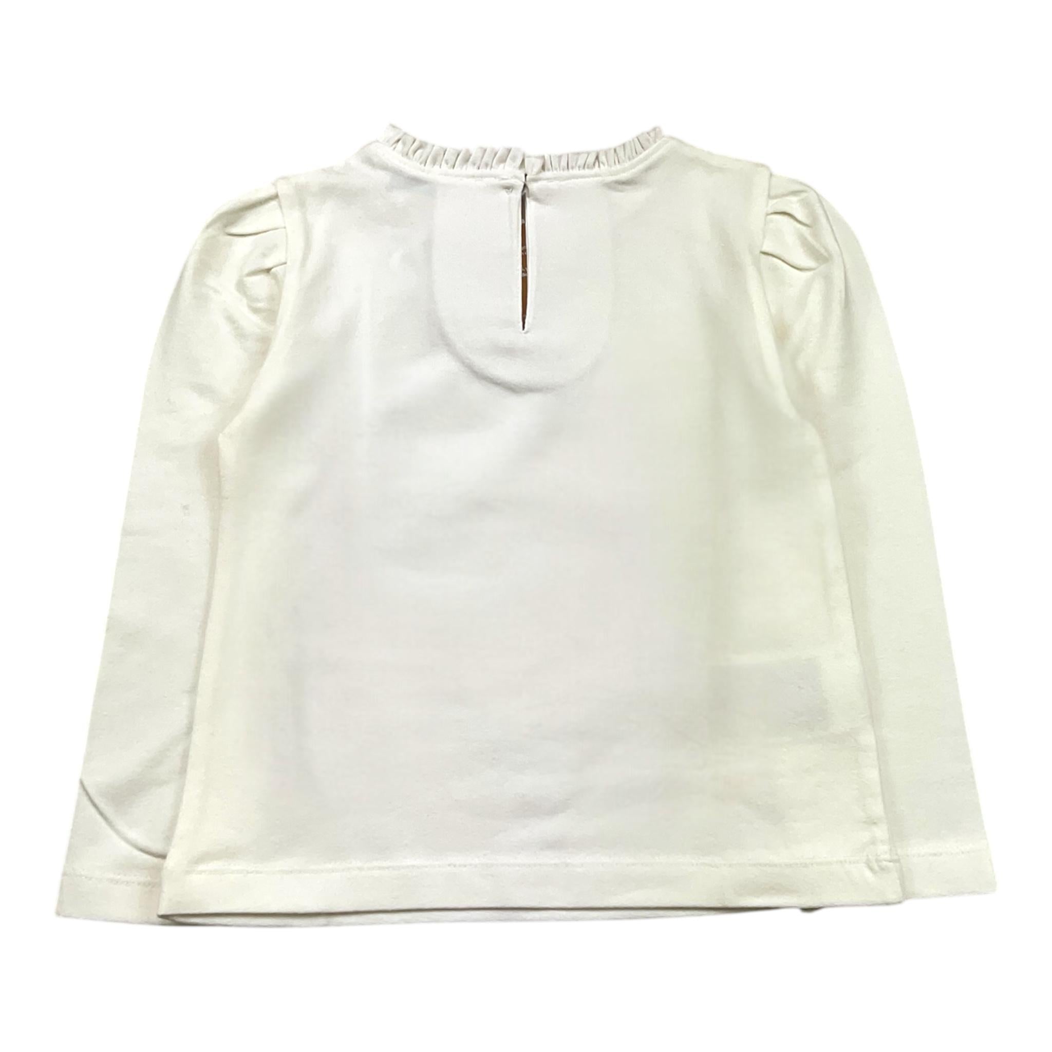 MAYORAL shirt tinta unita con stampa in contrasto Bianco per Neonata 406535N BIANCO MAYORAL 