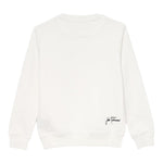 JOHN RICHMOND felpa chiusa girocollo tinta unita con logo Bianco per Bambino RBA24047FE BIANCO JOHN RICHMOND 