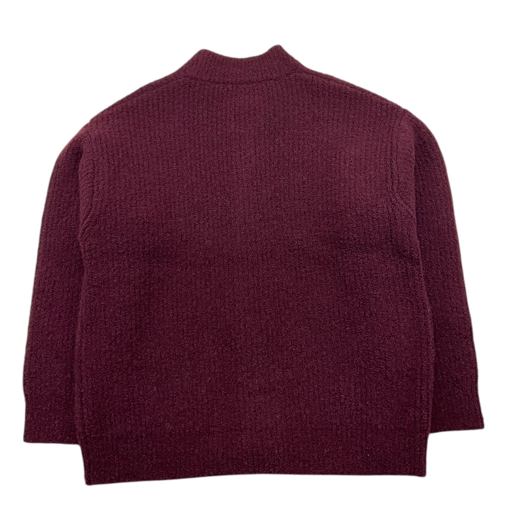 PAOLO PECORA maglia tinta unita con zip Bordeaux per Bambino PP4091 BORDEAUX PAOLO PECORA 