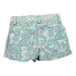 M+E' Short Tinta Unita con Fantasia  per Neonata UE1845X VERDE ACQUA M+E' 