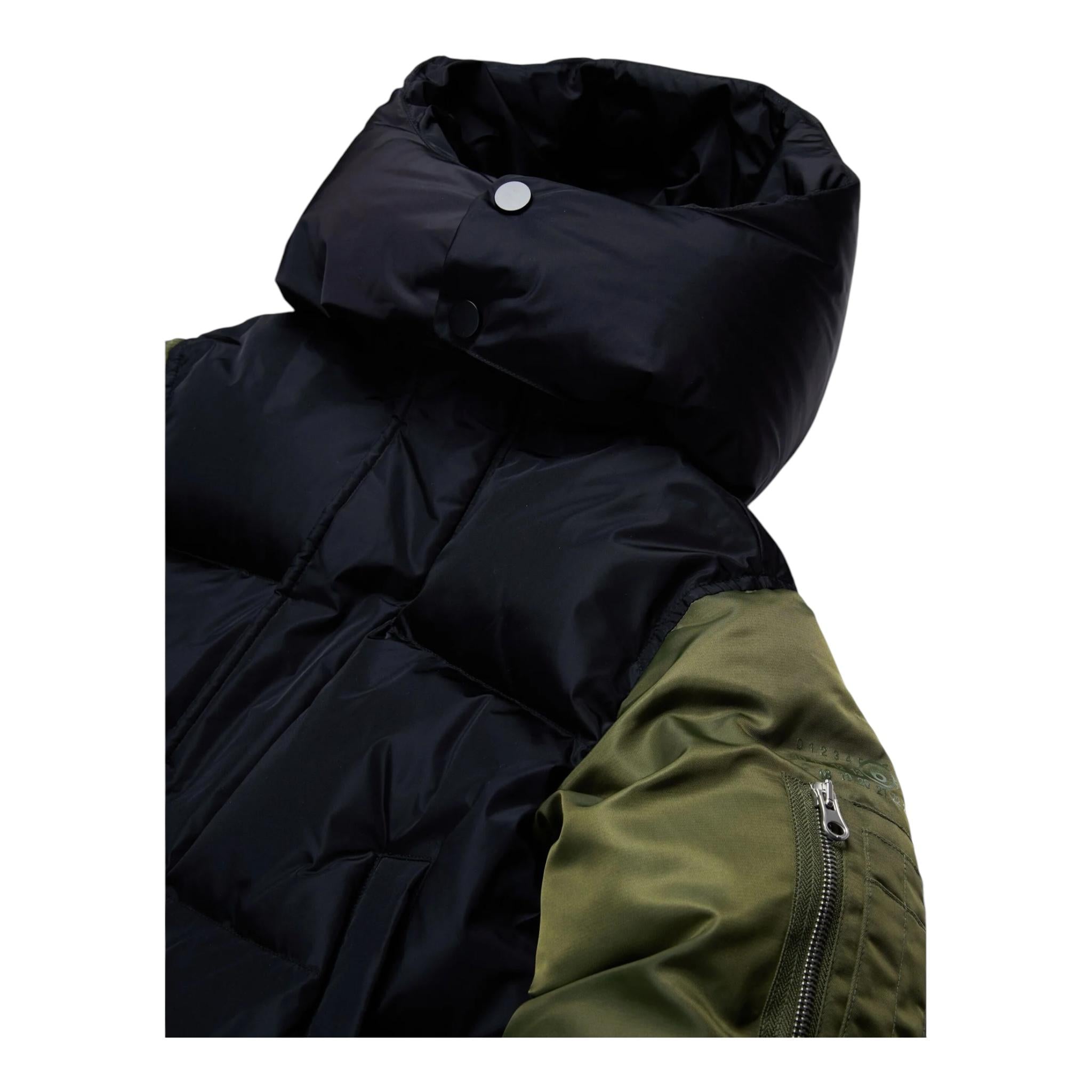 MAISON MARGIELA giubbino tinta unita con maniche in contrasto Nero per Bambino M60614 NERO MAISON MARGIELA 