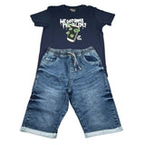 Janice Completo 2 Pezzi T-Shirt-Bermuda Blu per Bambino 125102103 BLU JANICE 