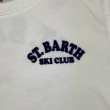 SAINT BARTH t-shirt girocollo tinta unita con stampa Bianco per Bambino 008371 BIANCO SAINT BARTH 
