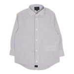 Fay Camicia Tinta Unita con Fantasia A Righe per Bambino FW5P20 BIANCO/BLU FAY 
