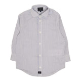 Fay Camicia Tinta Unita con Fantasia A Righe per Bambino FW5P20 BIANCO/BLU FAY 