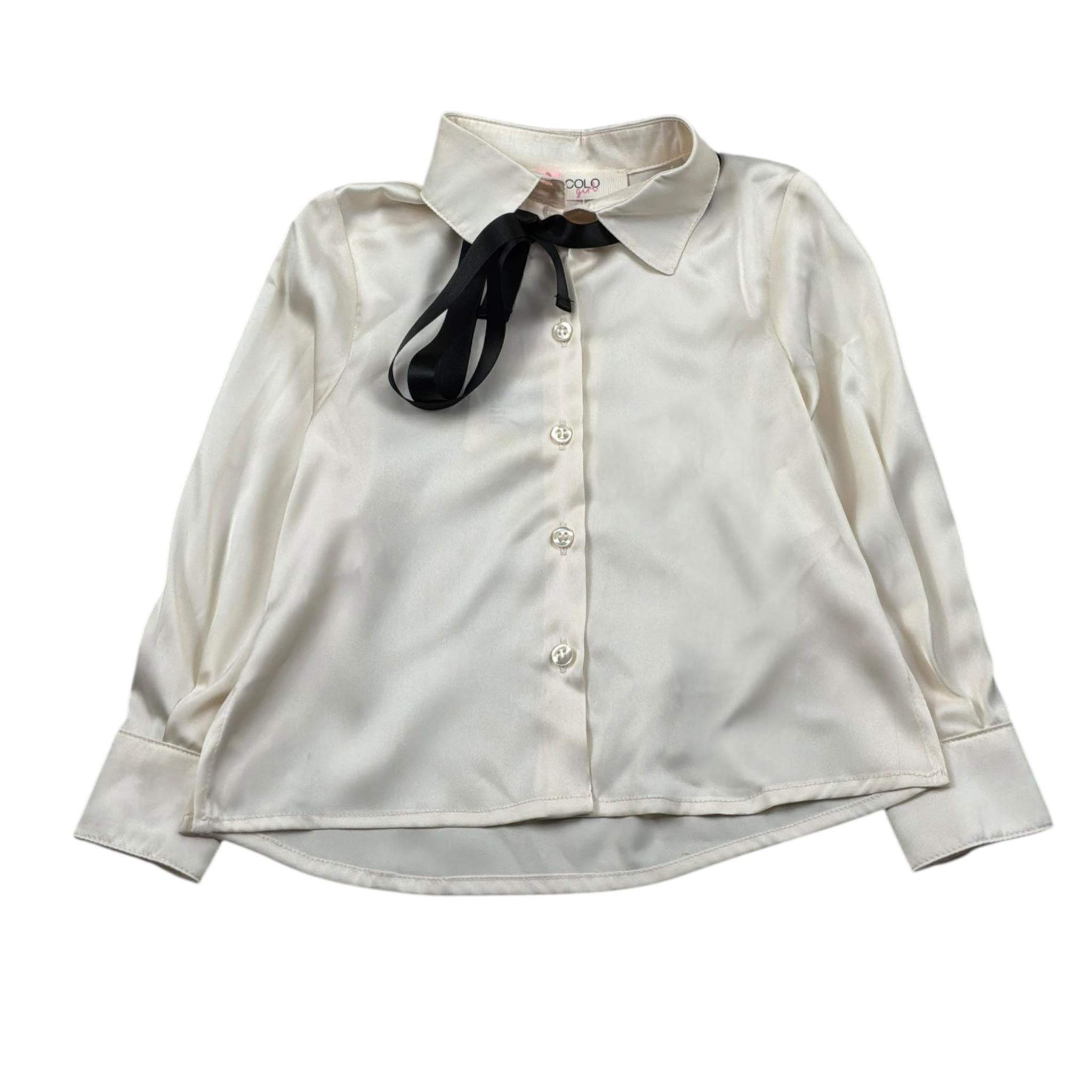 Vicolo Camicia Manica Lunga Tinta Unita per Neonata 3141C1088 AVORIO VICOLO 