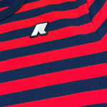K-Way T-Shirt Girocollo Tinta Unita con Stampa E Fantasia A Righe per Bambino K4132BW ROSSO/BLU K-WAY 
