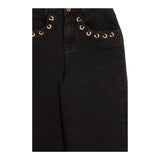 MICHAEL KORS jeans tinta unita con girovita regolabile Nero per Bambina R30182 NERO MICHAEL KORS 