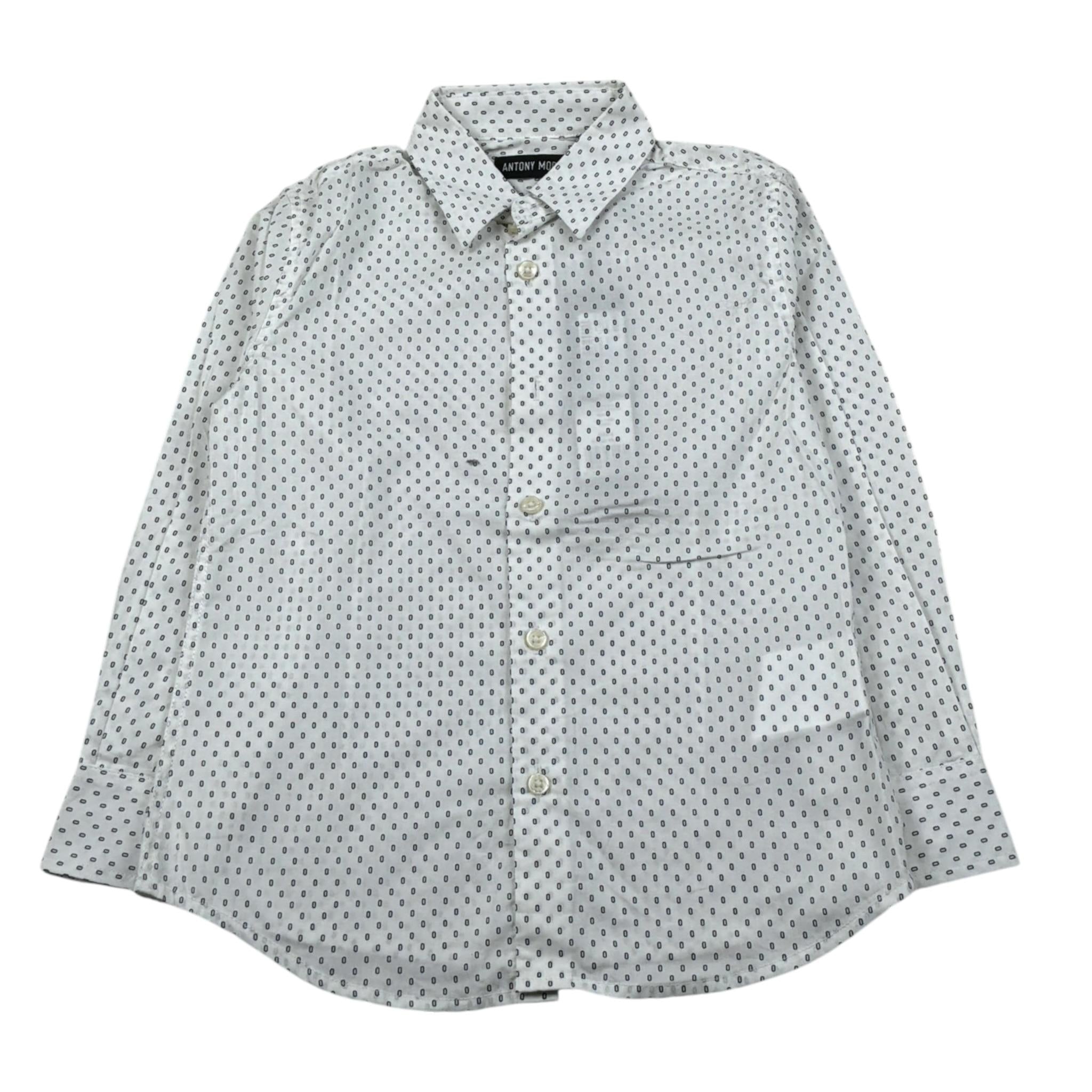 Antony Morato Camicia tinta unita Manica Lunga Bianco per Bambino MKSL00257FA BIANCO ANTONY MORATO 