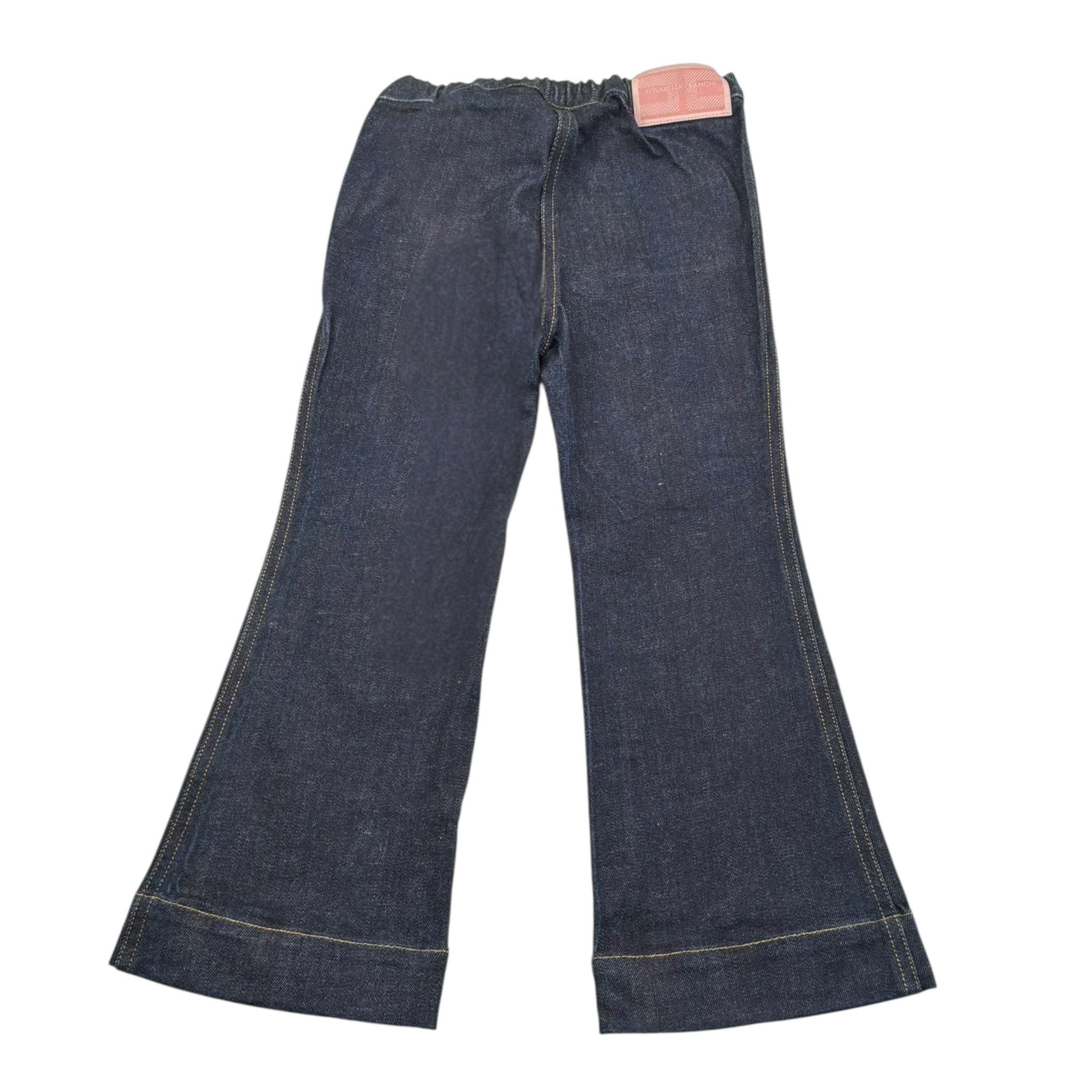 Elisabetta Franchi Jeans Tinta Unita con Stampa per Bambina EGPA070 BLU ELISABETTA FRANCHI 