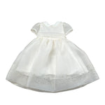 Childrenfashionatelier Abito Cerimonia Tinta Unita Mezza Manica per Neonata 201AB ROSA CHILDRENFASHIONATELIER 