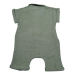 Teddy E Minou Pagliaccetto Mezza Manica Tinta Unita per Neonato E25TU008C0070XX VERDE TEDDY E MINOU 