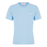 Saint Barth T-Shirt Girocollo Tinta Unita con Logo per Bambino DOVERLJR AZZURRO SAINT BARTH 