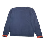 SIVIGLIA maglia girocollo tinta unita con logo Blu notte per Bambino SVJSW16057 BLU NOTTE SIVIGLIA 