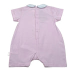 Lalalu' Pagliaccetto Tinta Unita con Stampa per Neonata PAL505P ROSA LALALU' 