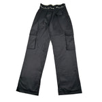 Manila Grace Pantalone Tinta Unita Modello Palazzo per Bambina MG2868 NERO MANILA GRACE 
