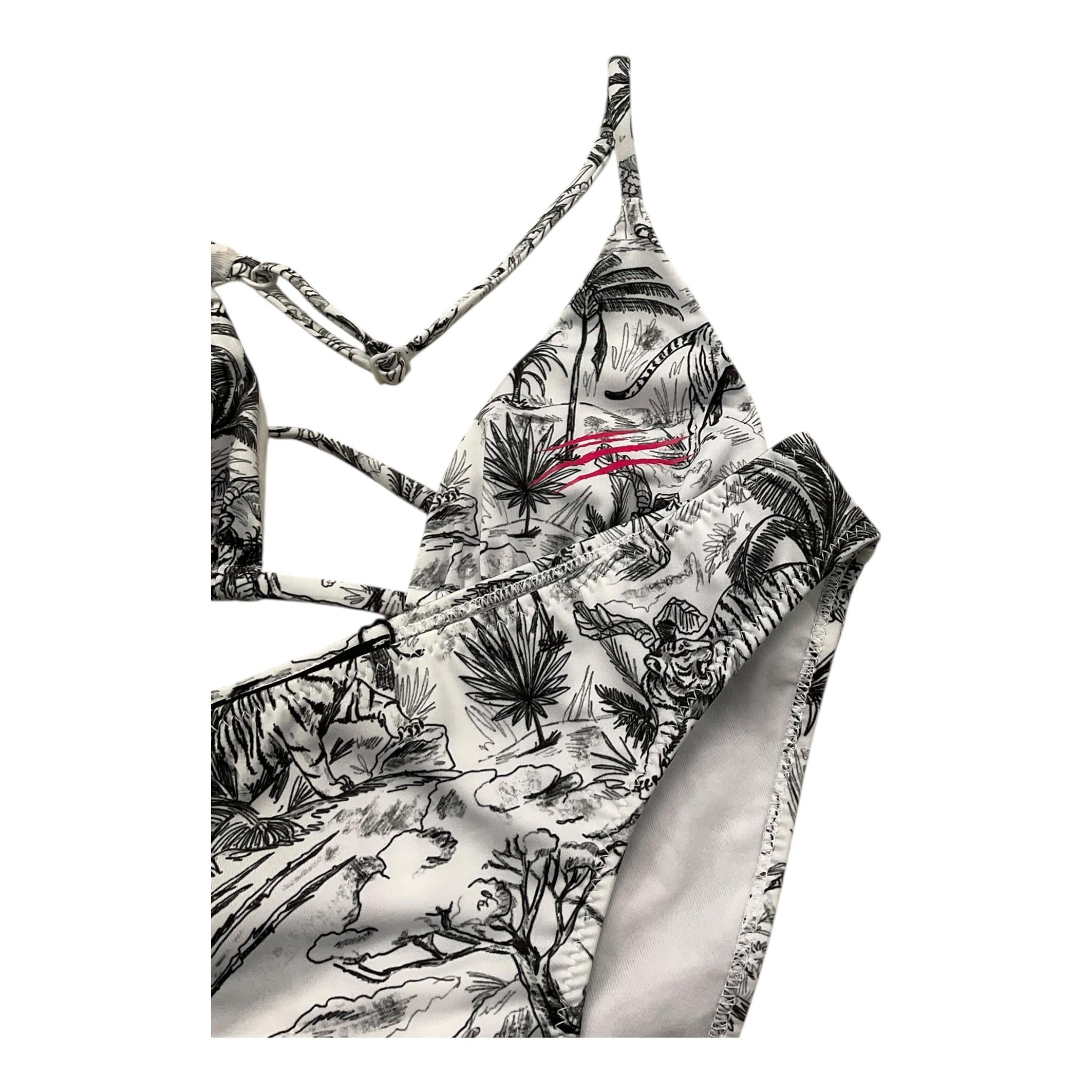 Plein Sport Swim Costume 2 Pezzi Triangolo-Mutandina per Bambina SEAC BIANCO/NERO PLEIN SPORT SWIM 