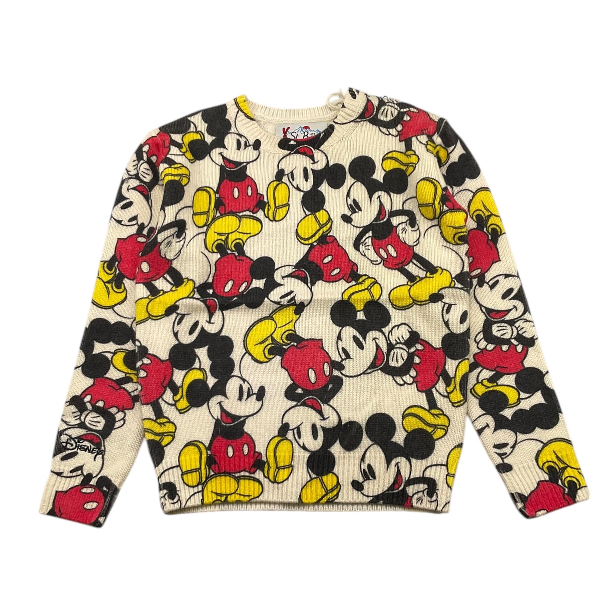 SAINT BARTH maglia tinta unita con stampa topolino Beige per Bambino DOUGLAS BEIGE SAINT BARTH 