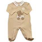 Le Bebe' Tutina Tinta Unita con Stampa per Neonato LBB4822 BEIGE LE BEBE' 