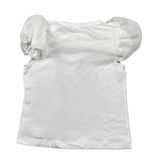 Miss Grant T-Shirt Girocollo tinta unita con Stampa Bianco per Bambina MG1358 BIANCO MISS GRANT 
