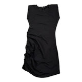 J'Aime' Abito tinta unita con Arriccio Nero per Bambina 5166G NERO J'AIME' 