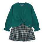 MAYORAL completo 2 pezzi felpa-short Verde per Bambina 4220 VERDE MAYORAL 