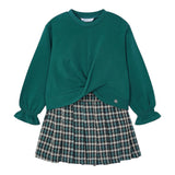 MAYORAL completo 2 pezzi felpa-short Verde per Bambina 4220 VERDE MAYORAL 