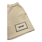 Dou Dou Bermuda Tinta Unita con Logo per Bambina DW6R39 PANNA DOU DOU 