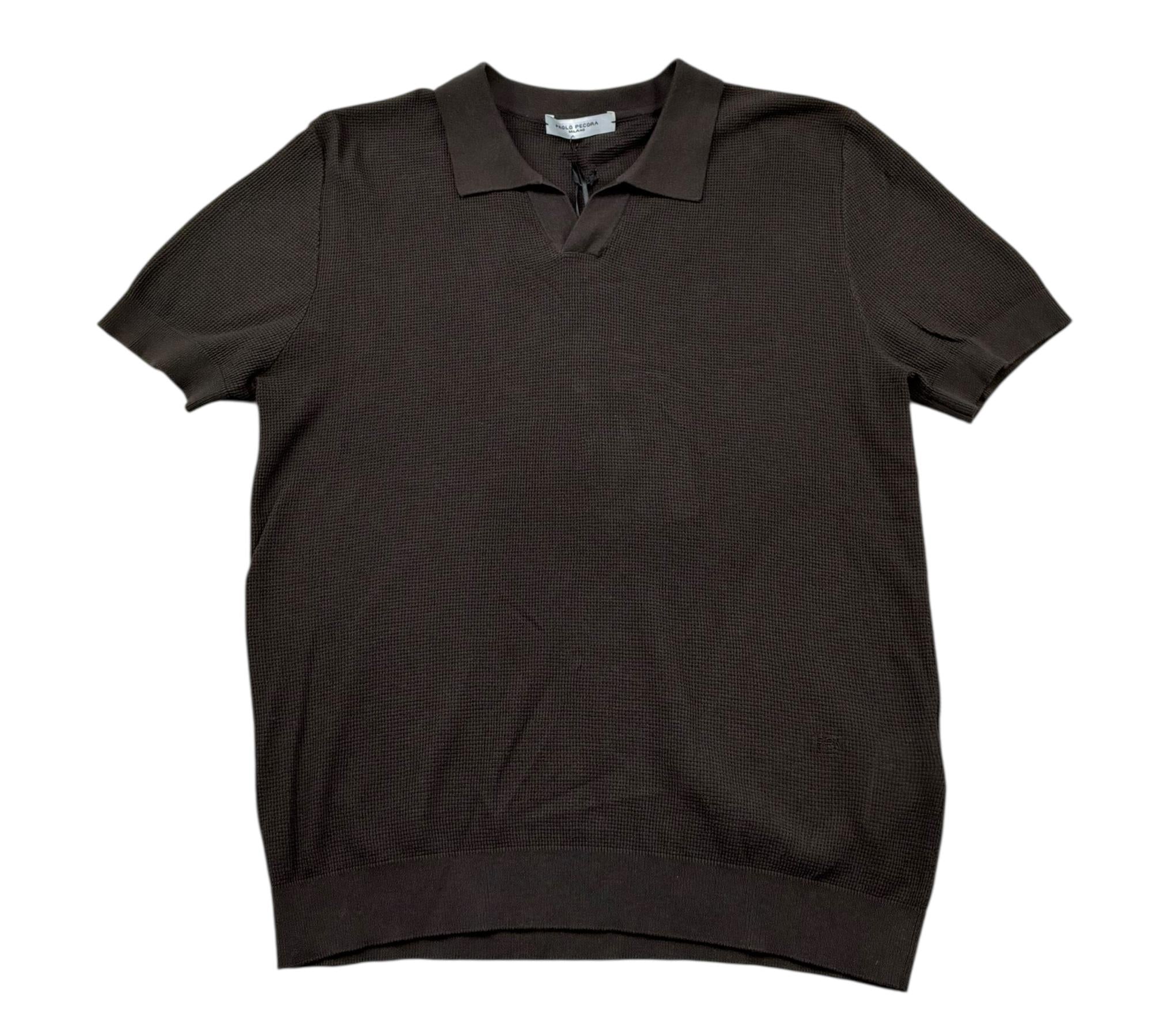 Paolo Pecora Polo Mezza Manica Tinta Unita per Bambino PP4178 MARRONE PAOLO PECORA 