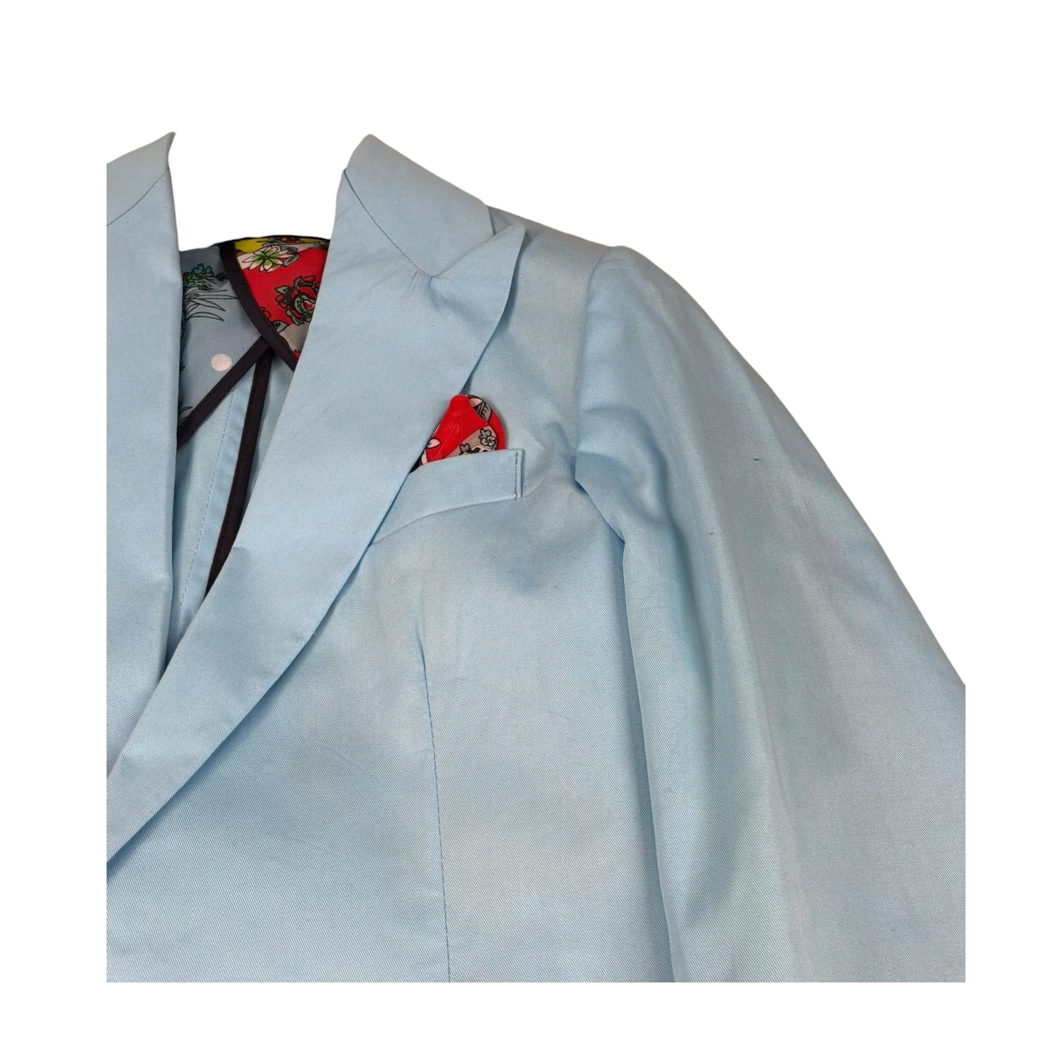 Neill Katter Completo 2 Pezzi Giacca-Pantalone Tinta Unita per Bambino 72219 AZZURRO NEILL KATTER 