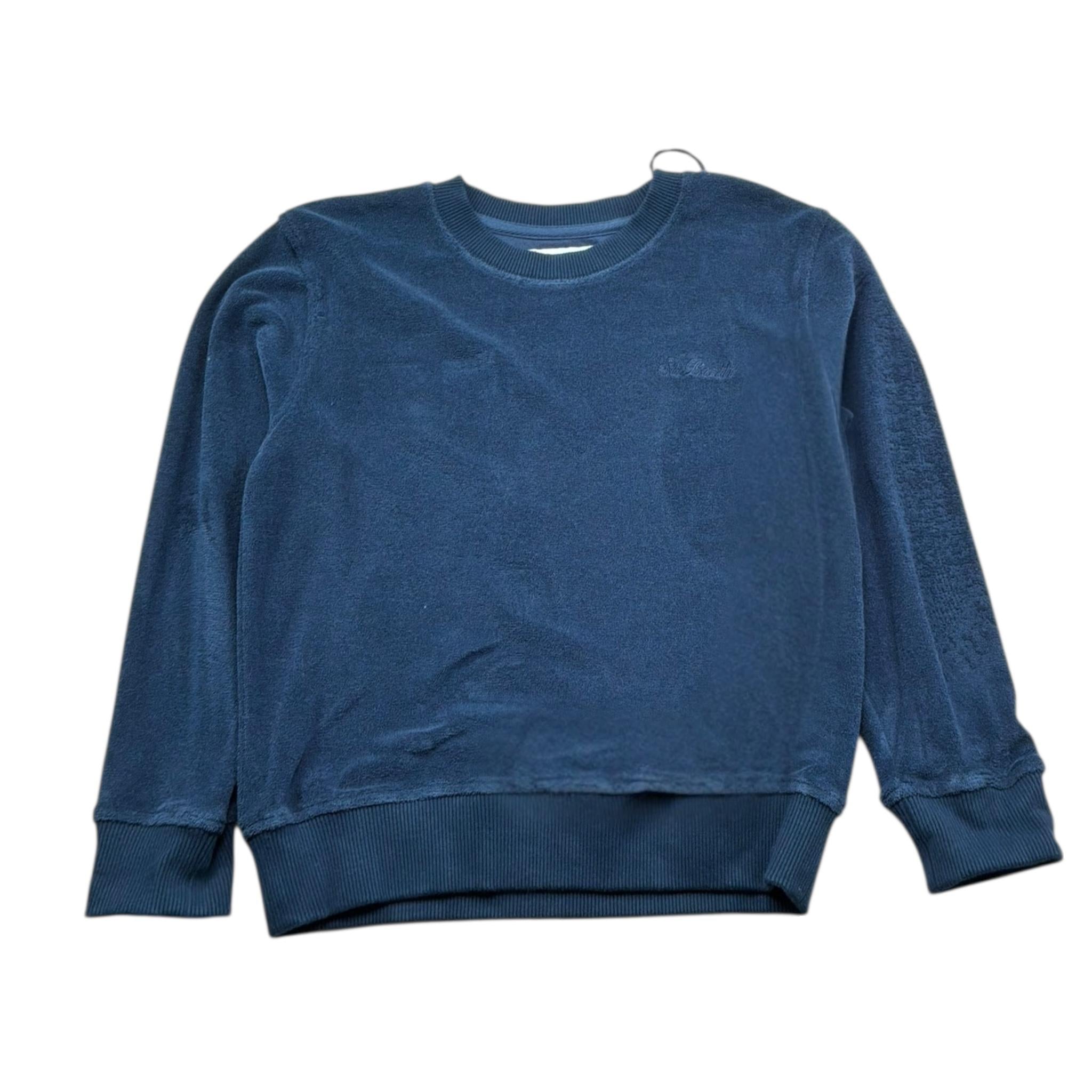 Saint Barth Felpa Girocollo Tinta Unita per Bambino 00145LLL BLU SAINT BARTH 