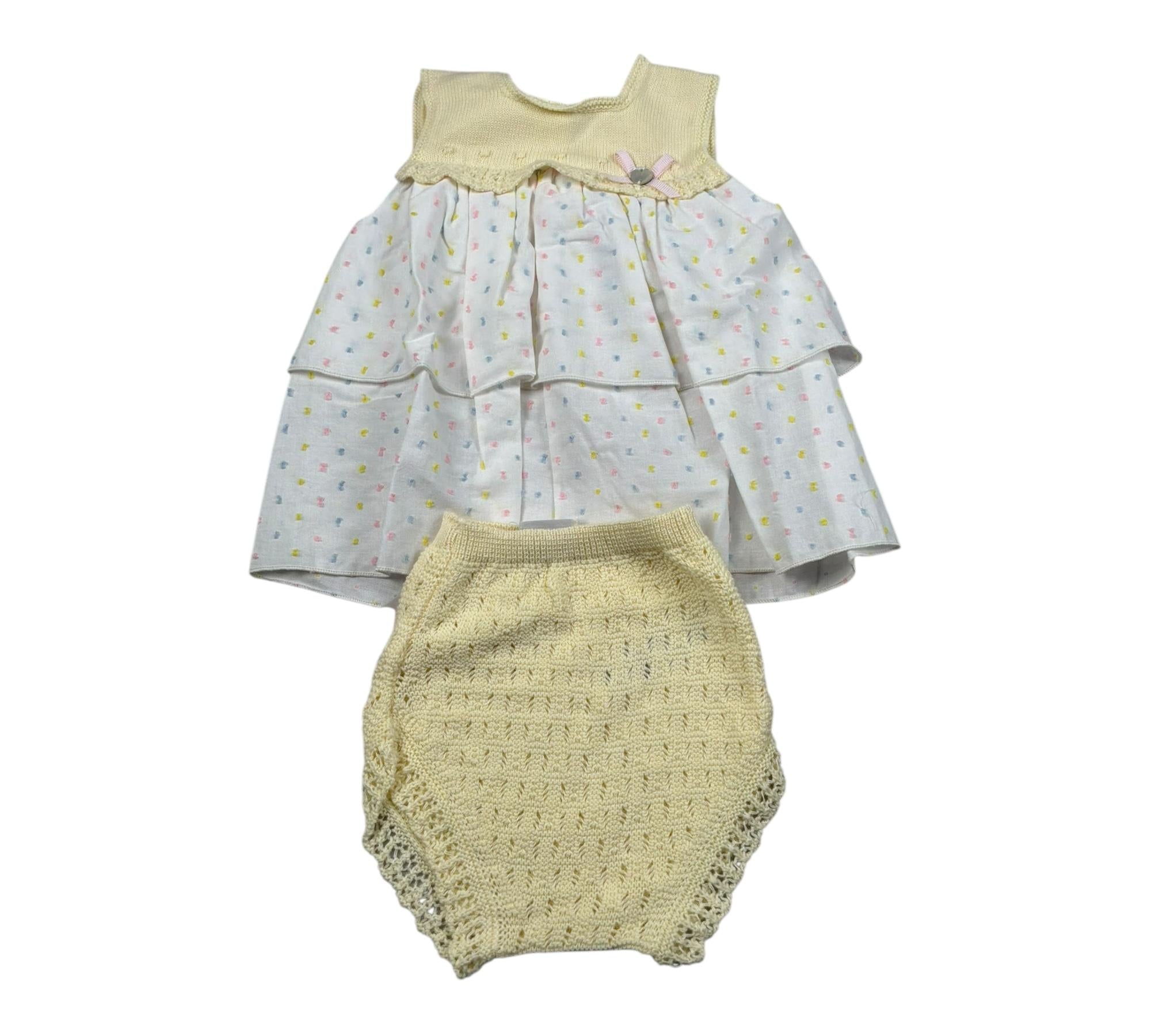 Wedoble Completo 2 Pezzi Camicia-Culotte per Neonata 017122295 BIANCO WEDOBLE 