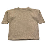@MADILLY maglia tinta unita grocollo con fantasia a righe Beige per Neonata 018899NX BEIGE @MADILLY 