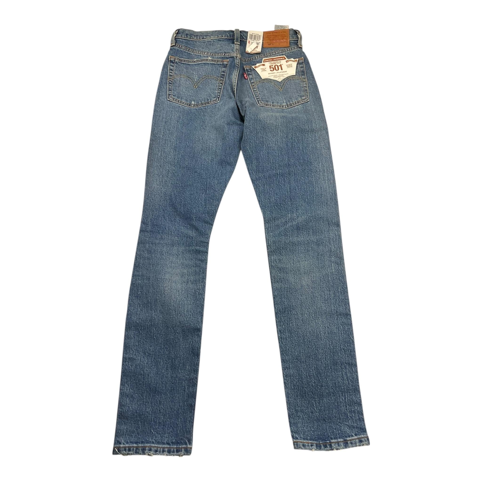 LEVIS jeans tinta unita con strappi Azzurro per Bambino 56771 AZZURRO LEVIS 