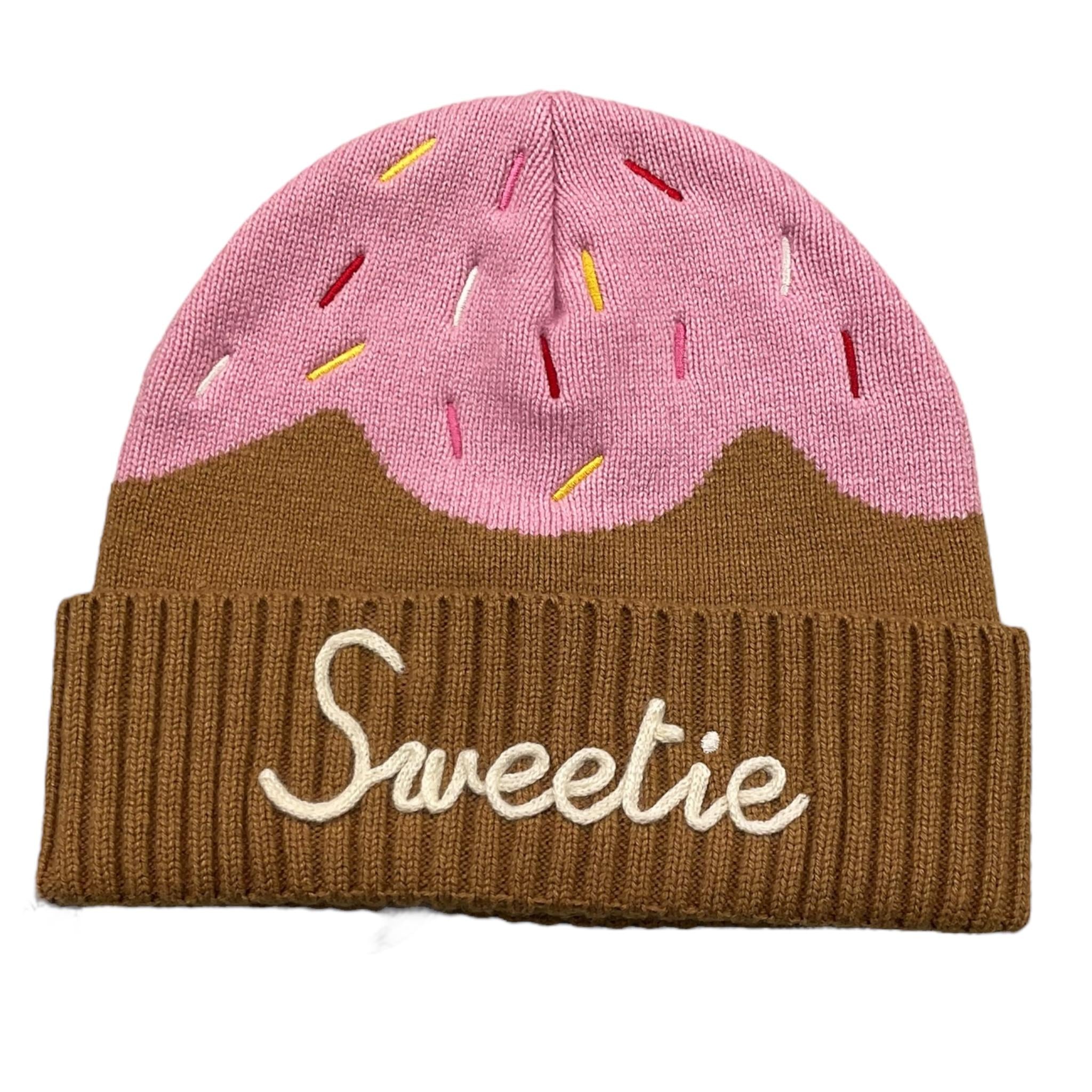 SAINT BARTH cappello bicolore con stampa Rosa/beige per Bambina ZAY001 ROSA/BEIGE SAINT BARTH 