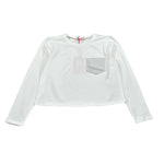 Liu Jo Shirt tinta unita con Brillantini Bianco per Bambina GF4185 BIANCO LIU JO 