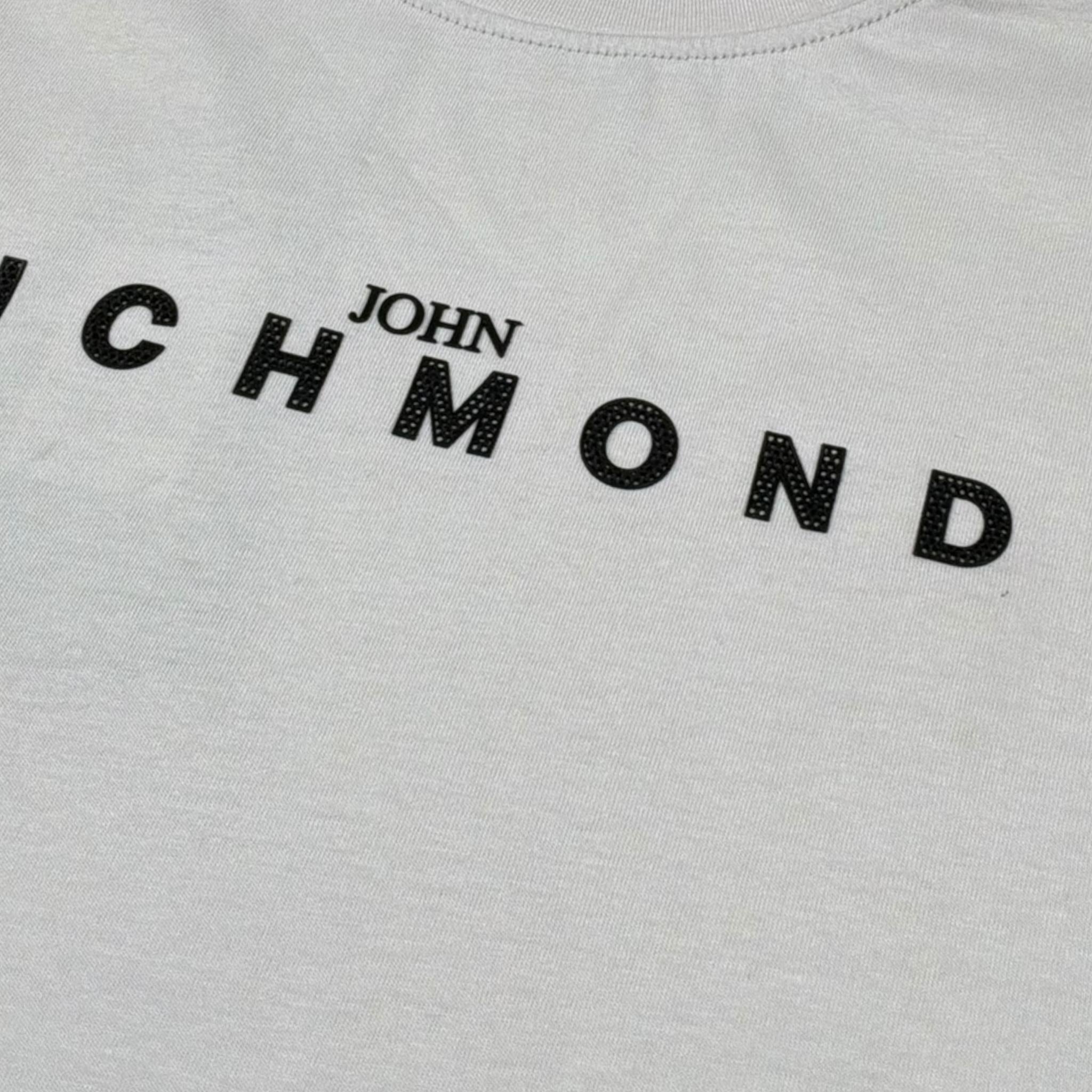 John Richmond Shirt Girocollo Tinta Unita con Stampa per Bambino RBP26021TS GRIGIO JOHN RICHMOND 