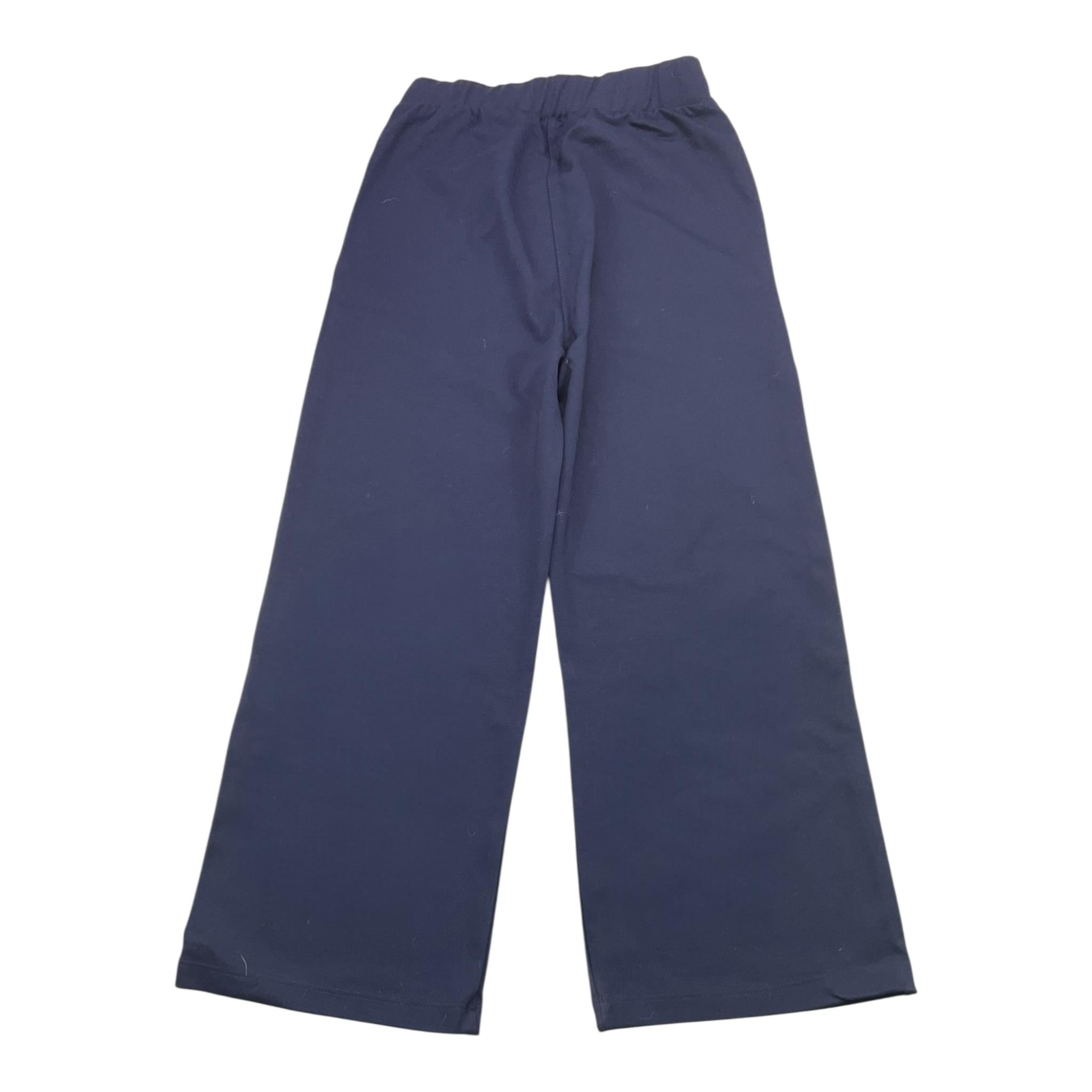 PLEASE pantalone tinta unita modello a palazzo Blu per Bambina FJ03172G66 BLU PLEASE 