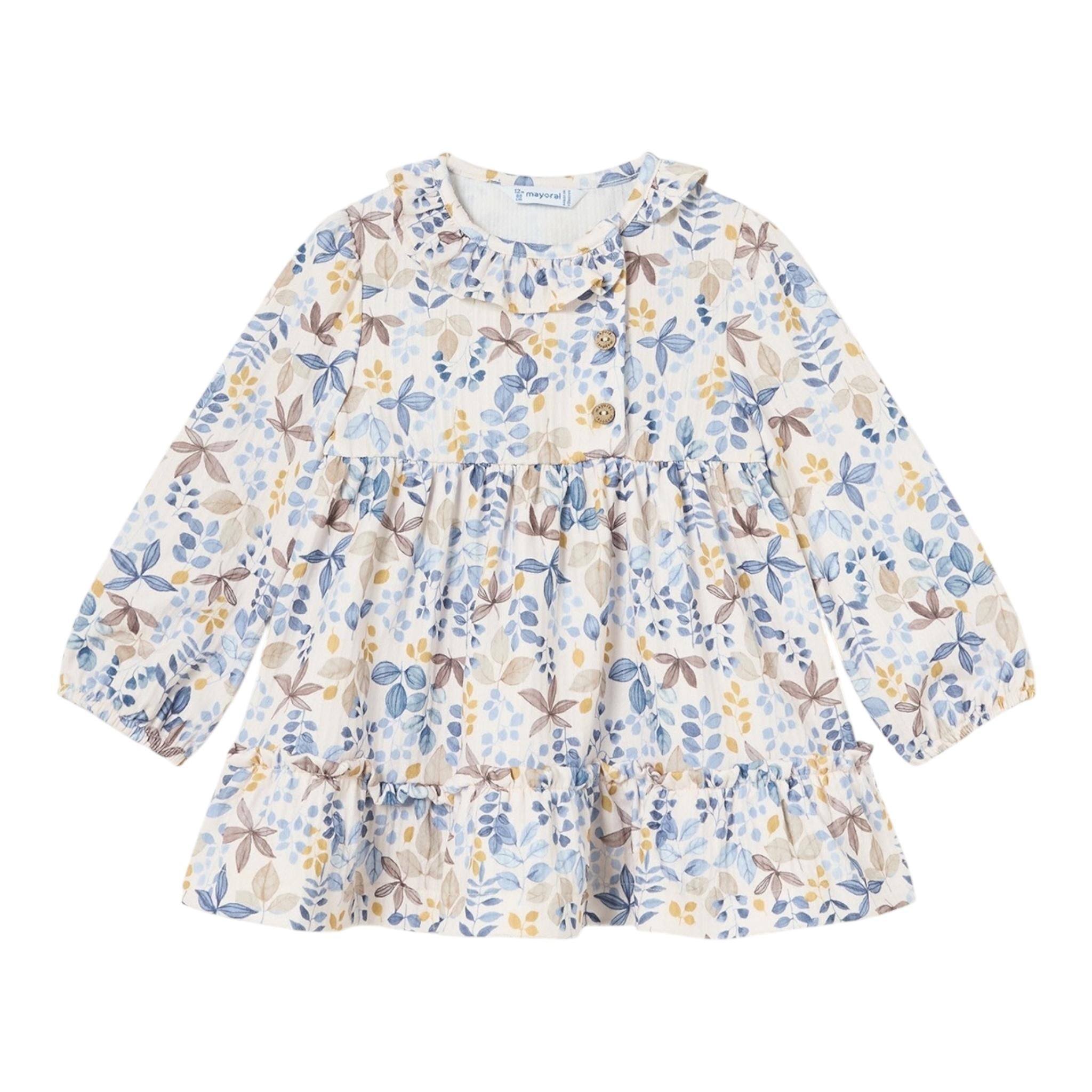 MAYORAL abito manica lunga tinta unita stampa fantasia Beige per Neonata 2914 BEIGE MAYORAL 