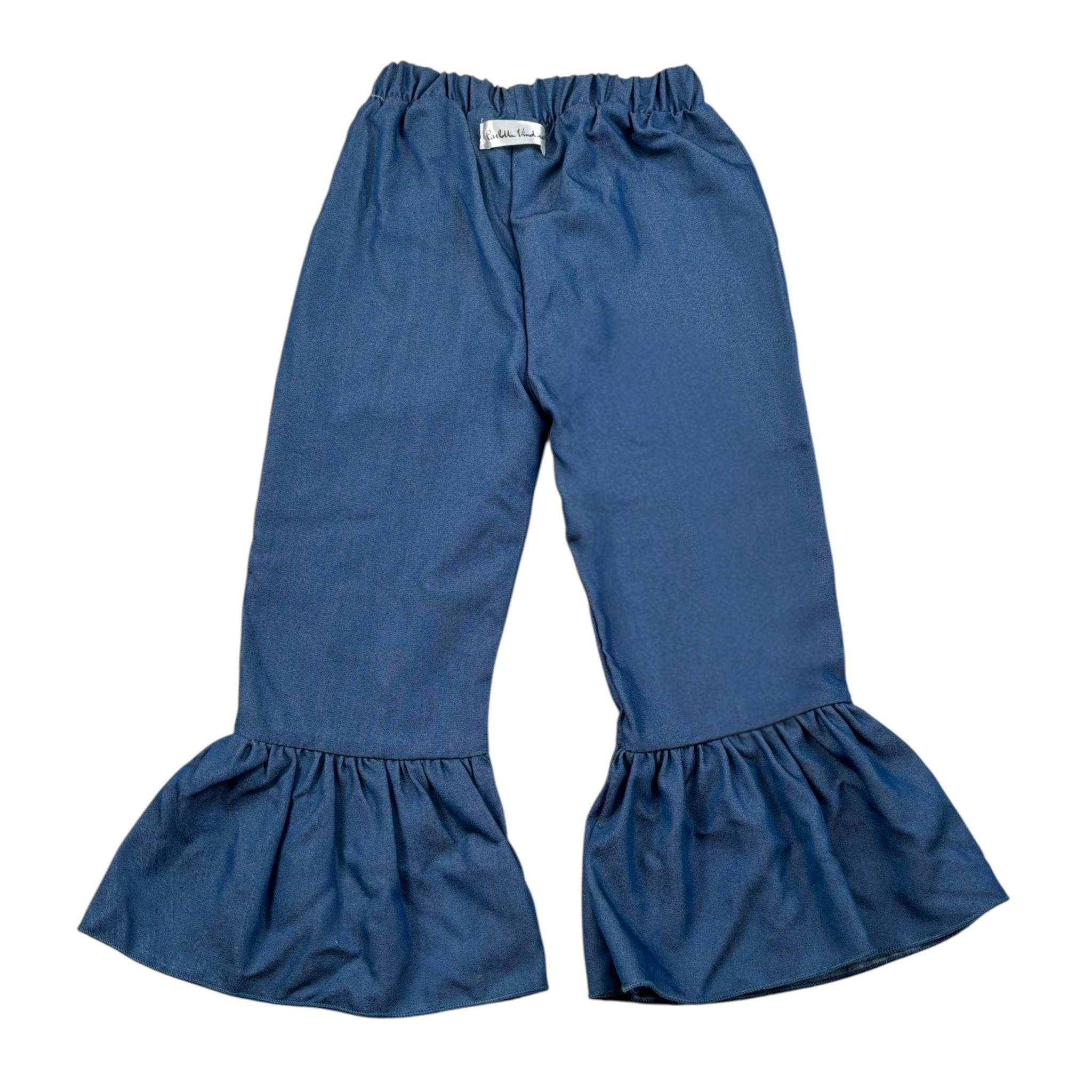 Carlotta Vindice Completo 2 Pezzi Top-Pantalone E Bandana Blu per Neonata SCPTT4 BLU CARLOTTA VINDICE 