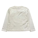 MANILA GRACE shirt girocollo tinta unita con stampa Bianco per Bambina MFBF24T242 BIANCO MANILA GRACE 