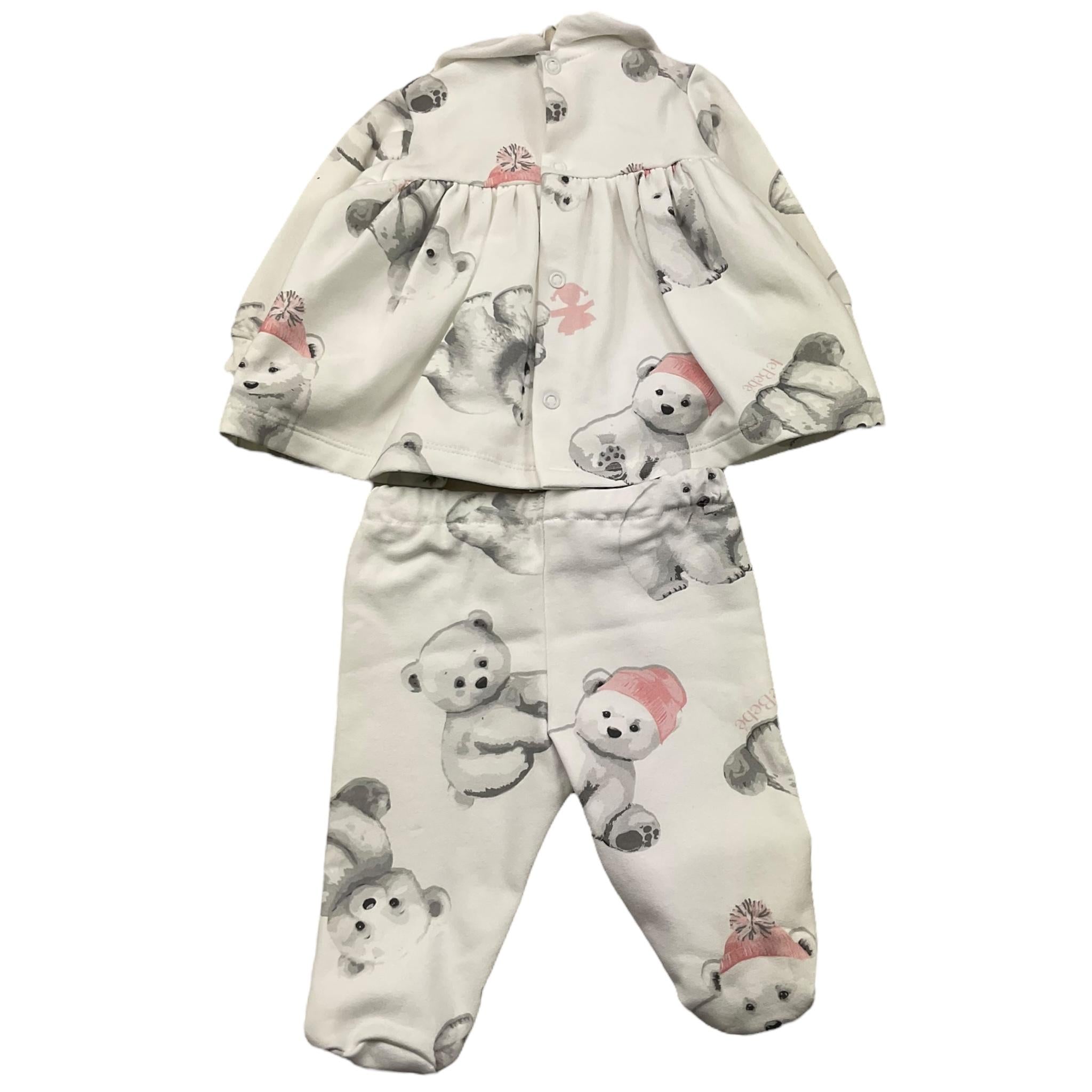 LE BEBE' completo 2 pezzi shirt-ghettina Bianco per Neonata LBG6006 BIANCO LE BEBE' 