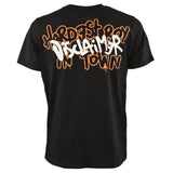 Disclaimer T-Shirt Girocollo Tinta Unita Con Stampa In Contrasto Nero Per Bambino