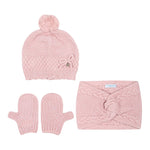 MAYORAL set cappello-guanti-scaldacollo Rosa per Neonata 10769 ROSA MAYORAL 