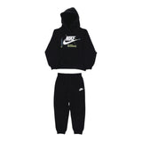 NIKE completo tinta unita 2pz felpa-pantalone Nero per Bambino 86M359 NERO NIKE 