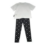 Trussardi Completo 2 Pezzi T-Shirt-Leggins Bicolore per Bambina RGP25086CJ BIANCO/NERO TRUSSARDI 