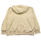 DISCLAIMER felpa con zip e cappuccio tinta unita con logo Panna per Bambino 24IDK58226 PANNA DISCLAIMER 