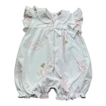 Le Bebe Pagliaccetto Mezza Manica Tinta Unita con Stampe per Neonata LBG6290 BIANCO LE BEBE 
