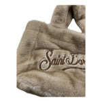 SAINT BARTH borsa tinta unita peluche Beige per Bambina COLETTESOFT BEIGE SAINT BARTH 