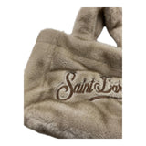 SAINT BARTH borsa tinta unita peluche Beige per Bambina COLETTESOFT BEIGE SAINT BARTH 